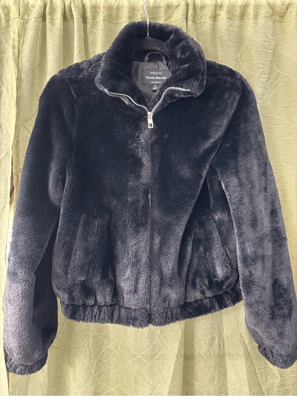 Haute Monde faux fur bomber style jacket